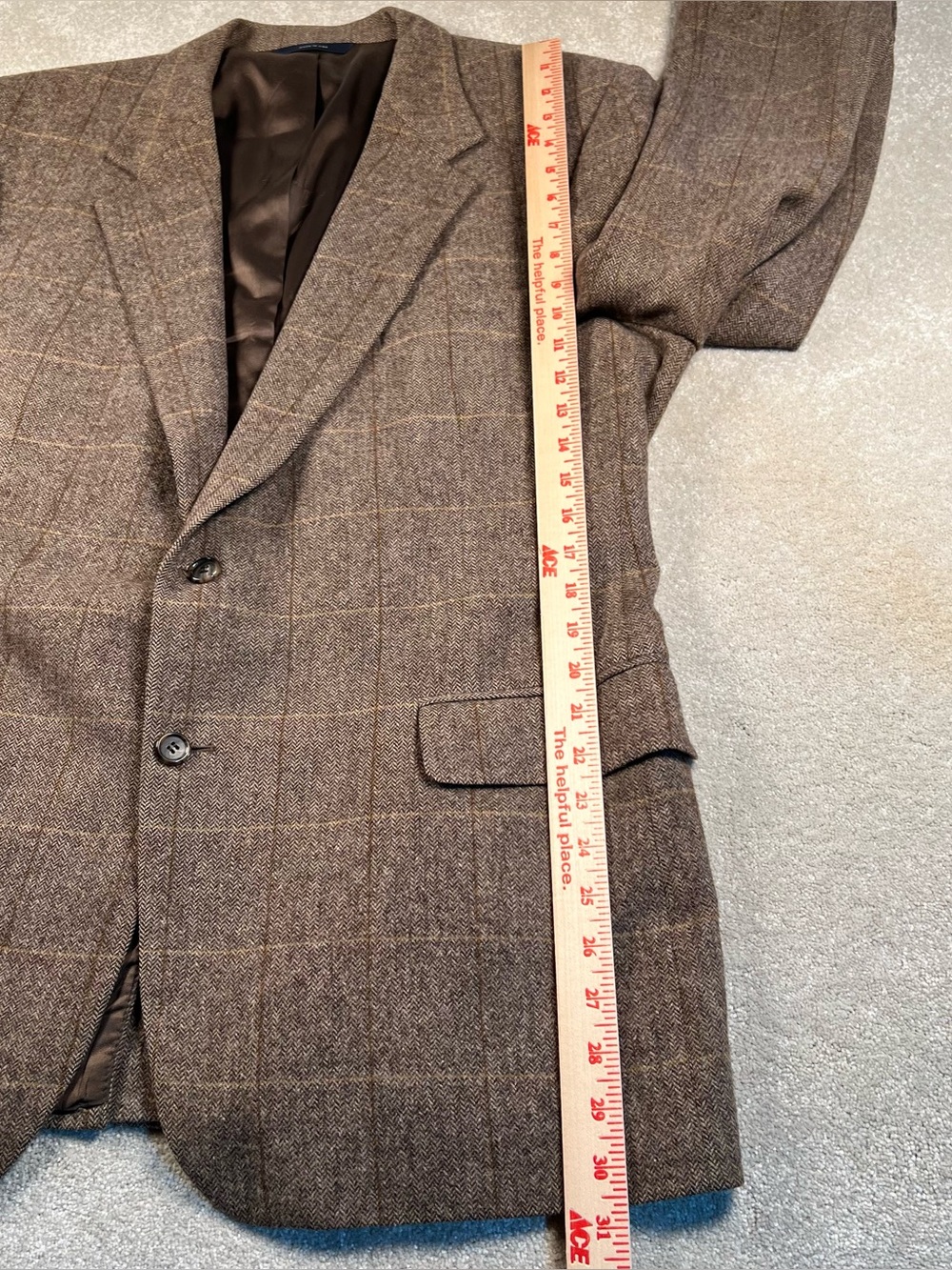 Brooks Brothers Blazer Camel Hair Brown men's 46R - Picture 10 of 11